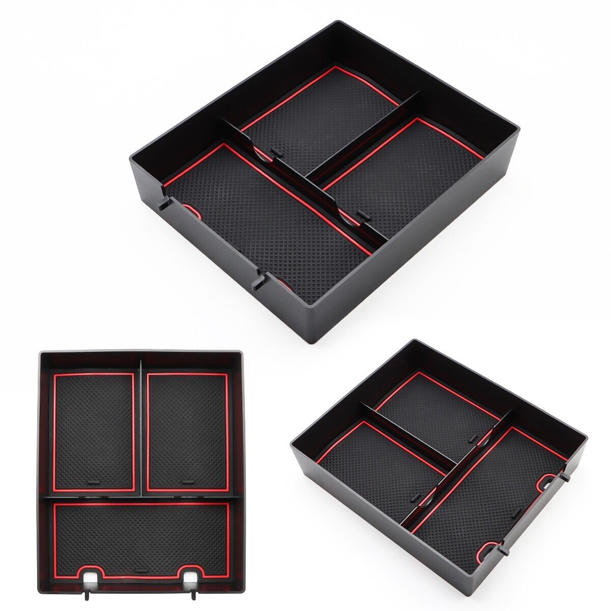 2022 Rivian R1T/R1S Center Console Storage Box Organizer with Non-Slip Mat