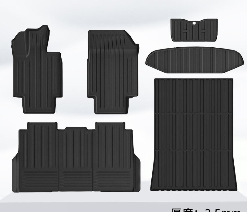 6pcs Full Set Floor Mats & Frunk Mat & Trunk Bed Mats Liner For Tesla Cybertruck