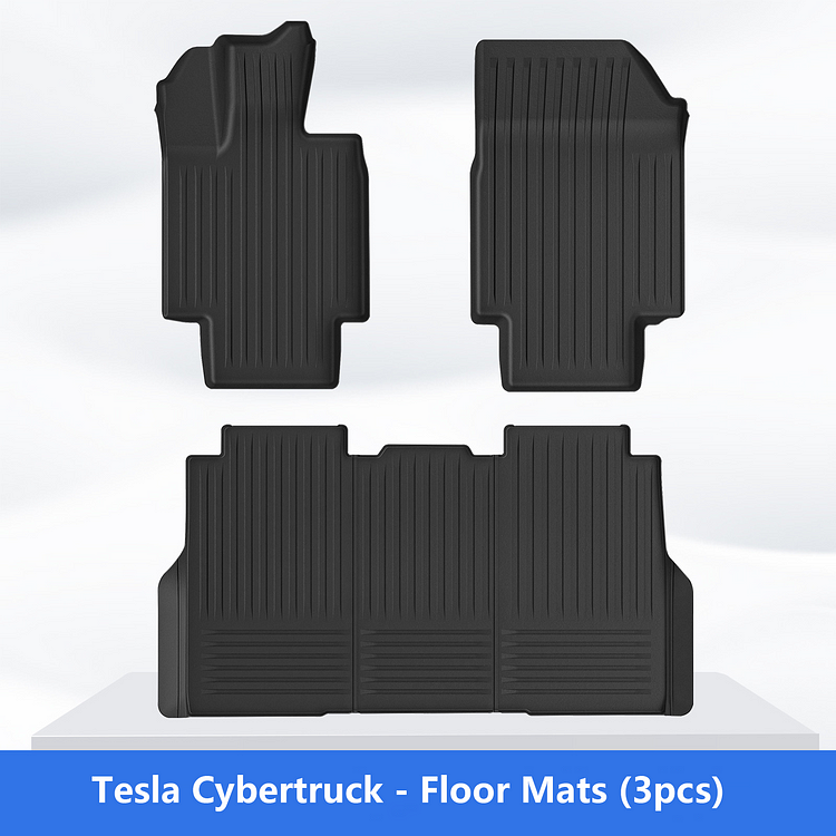 Tesla Cybertruck All-weather Floor Mats Liners 3Pcs