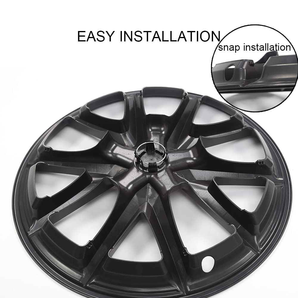 Evtesparts 18-Inch Aero Wheel Covers Hubcap For Model 3 2017-2023