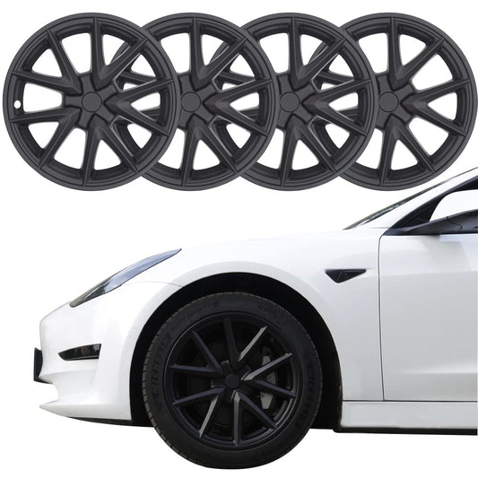 Evtesparts 18-Inch Aero Wheel Covers Hubcap For Model 3 2017-2023