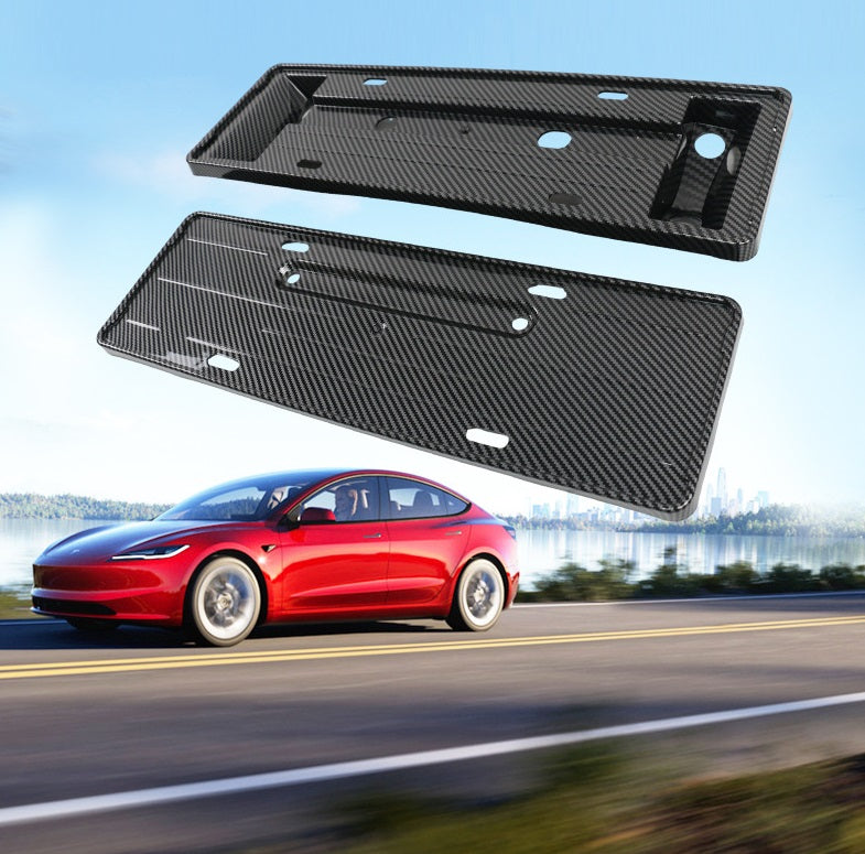 Evtesparts Snap On License Plate Frame Holder For Tesla Model 3 Highland 2023+