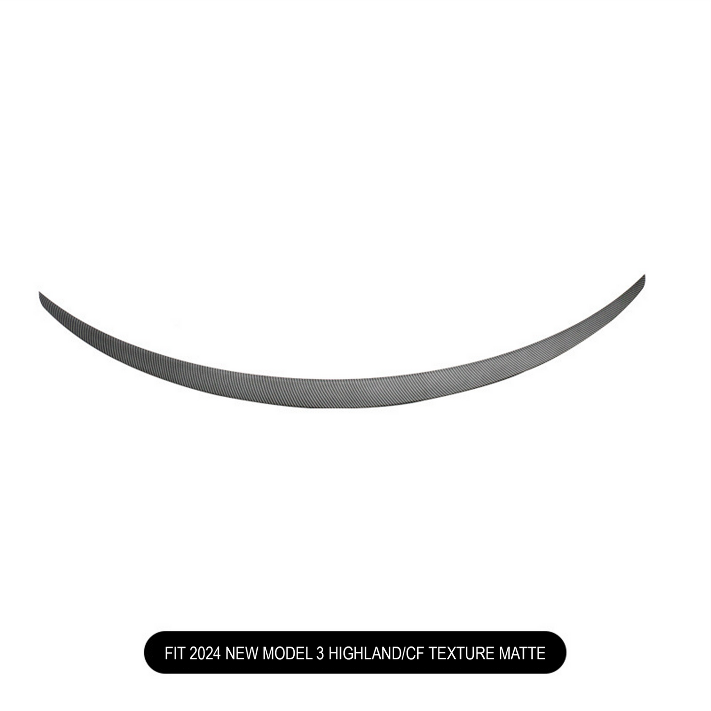 Evtesparts Tesla Model 3 Highland Spoiler Carbon Fiber Rear Trunk Wing