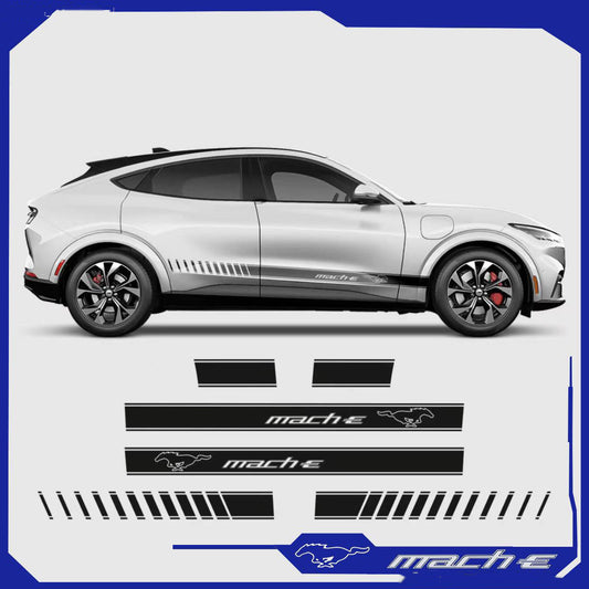 For Ford Mustang Mach-E Side Skirt Stripes Stickers