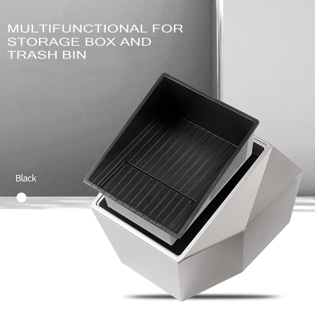 Evtesparts Cybertruck Style Rear Seat Storage Box For Tesla Model Y 2021-2023