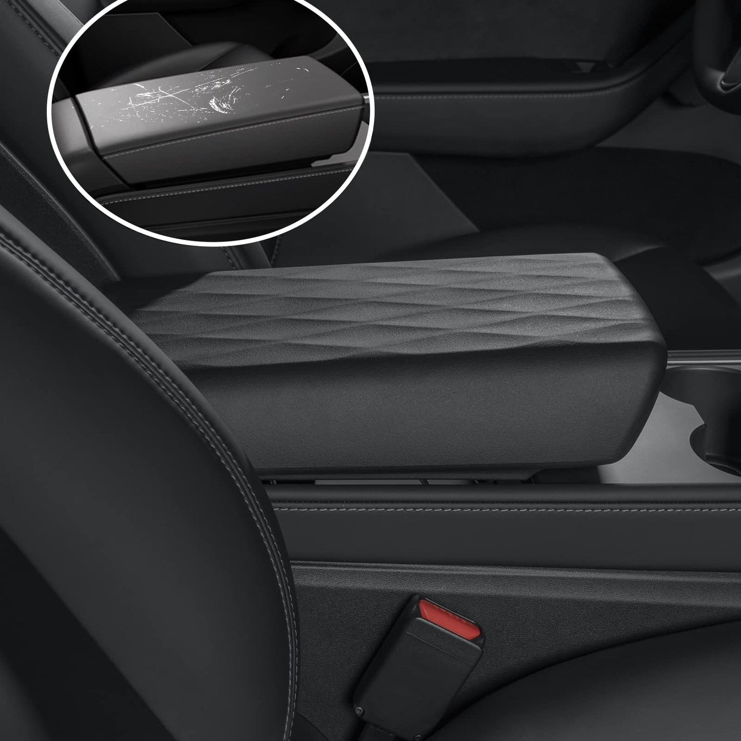 Evtesparts Model 3/Y Center Console Armrest Cover