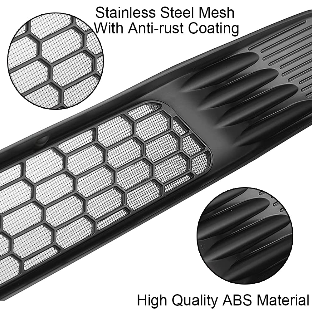Evtesparts Model 3/Y Front Grille Mesh Insert Net Radiator Cover (2Pcs)