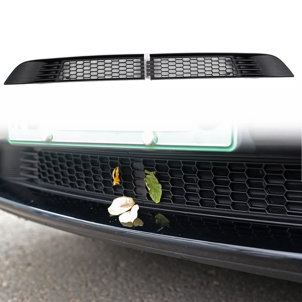 Evtesparts Model 3/Y Front Grille Mesh Insert Net Radiator Cover (2Pcs)