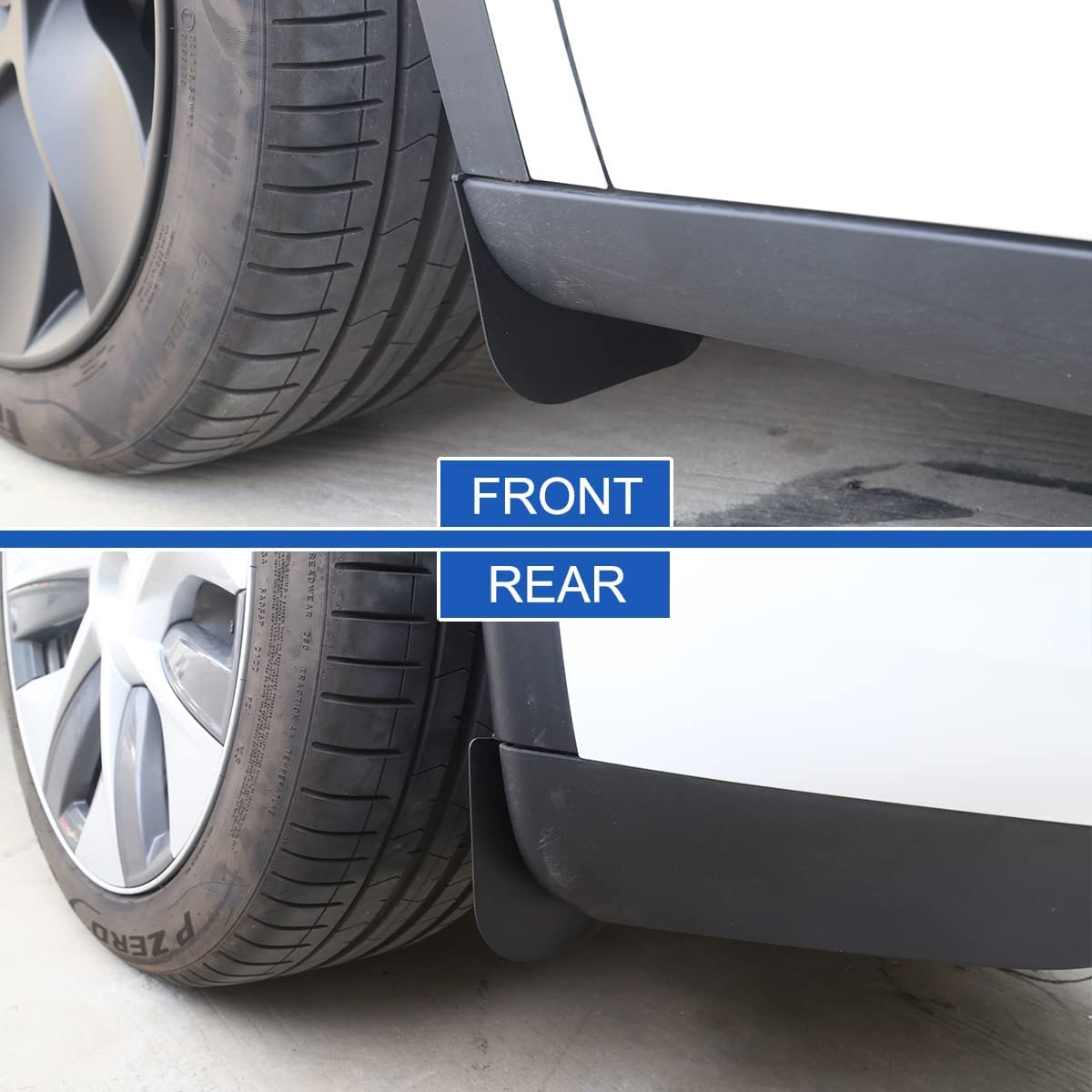 Evtesparts Model 3/Y Hidden Mud Flaps Fender Set Of 4