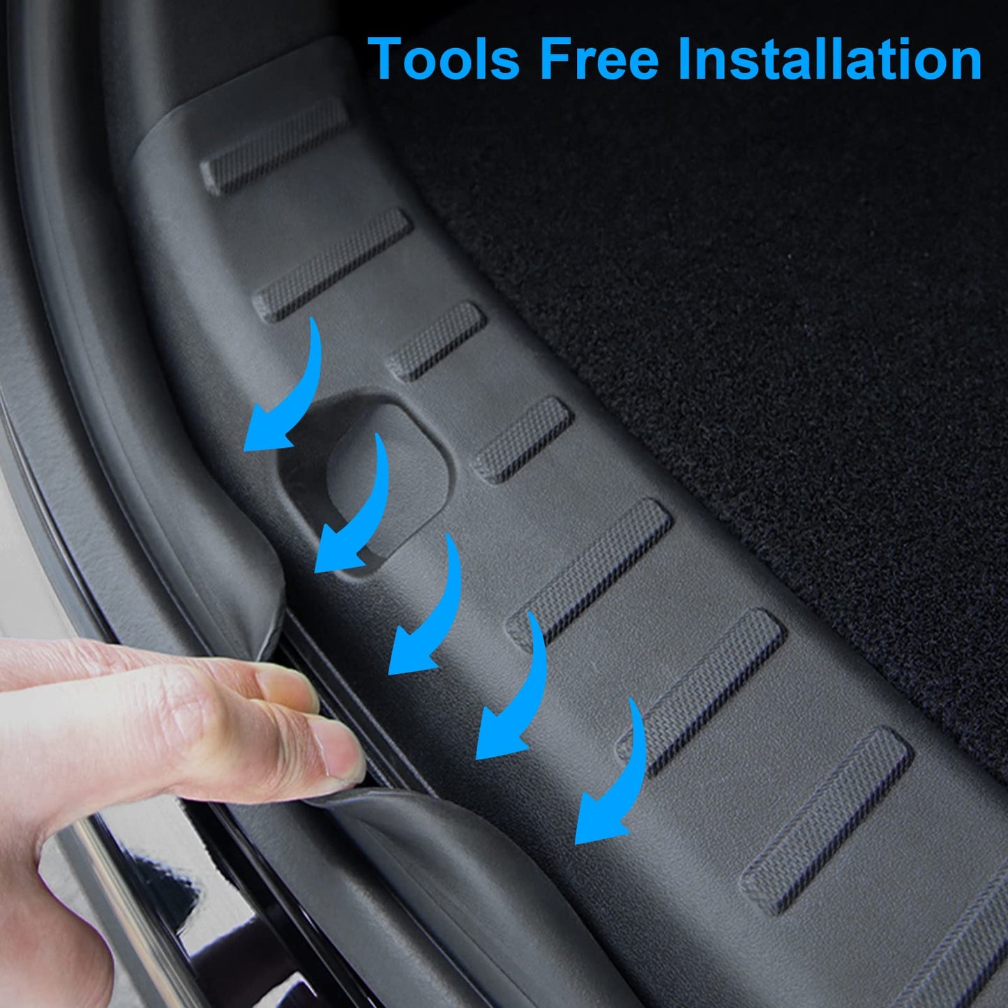 Tesla Model Y Trunk Door Sills Guard Protective Cover 3Pcs