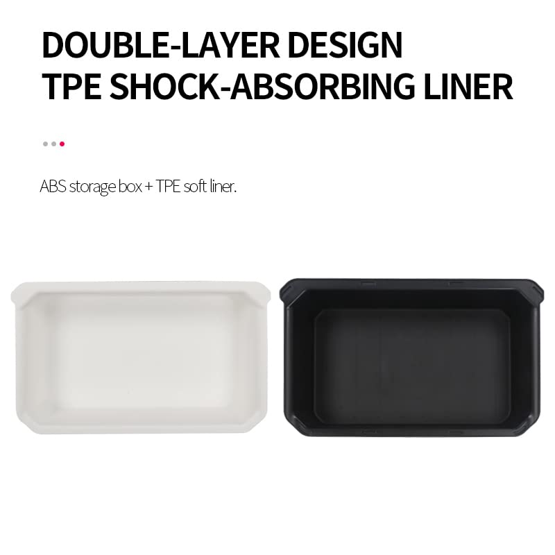 Tesla Model Y Under Seat Storage Box Double-Layer Hidden Organizer