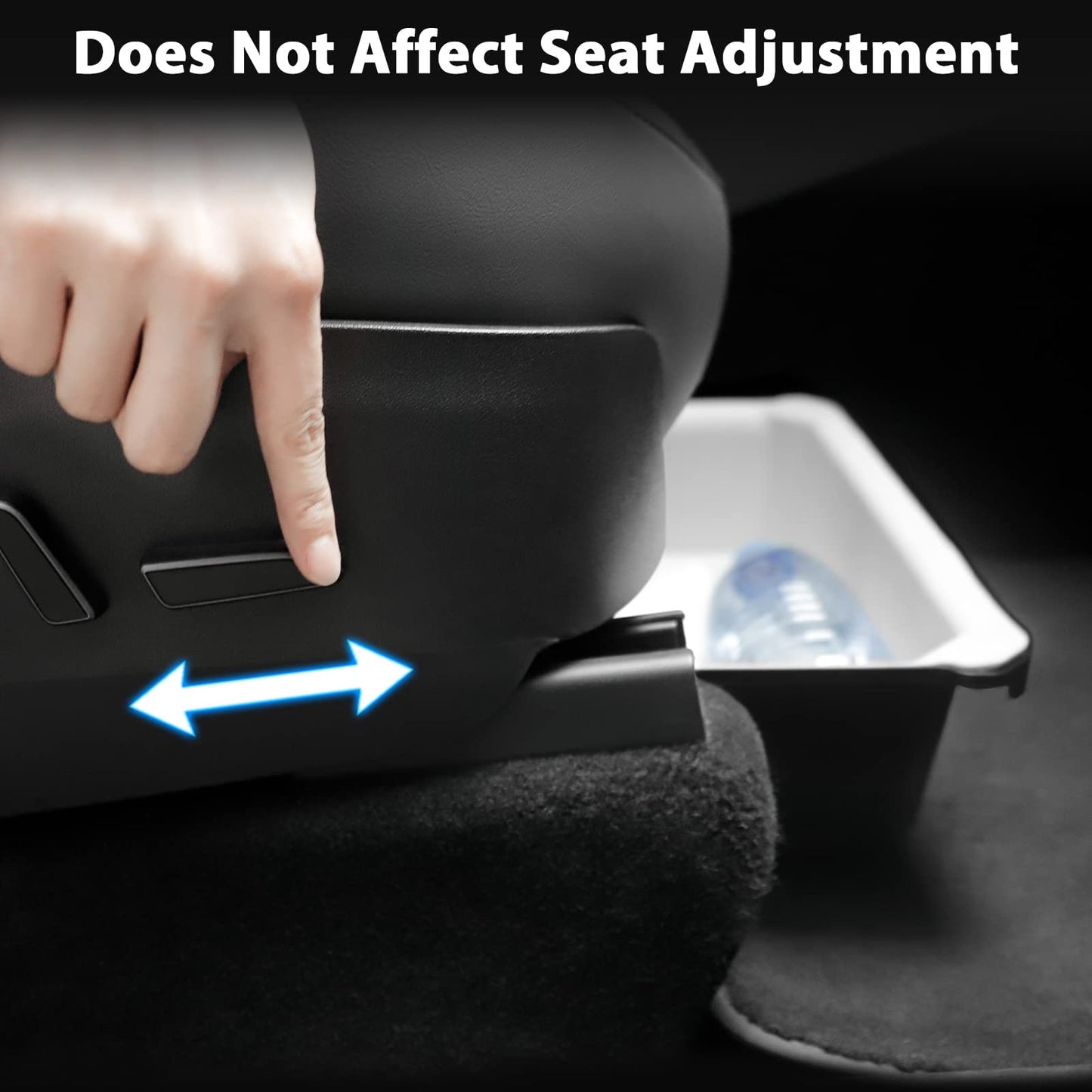 Tesla Model Y Under Seat Storage Box Double-Layer Hidden Organizer