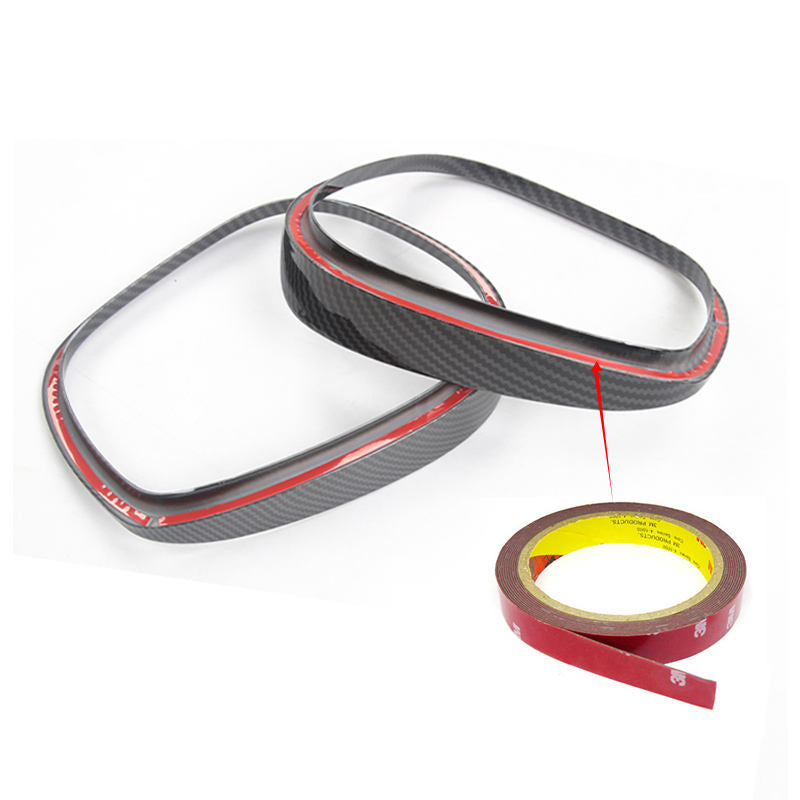 For Ford Mustang Mach-E Side Mirror Rain Guard Overlay Protector Carbon Fiber