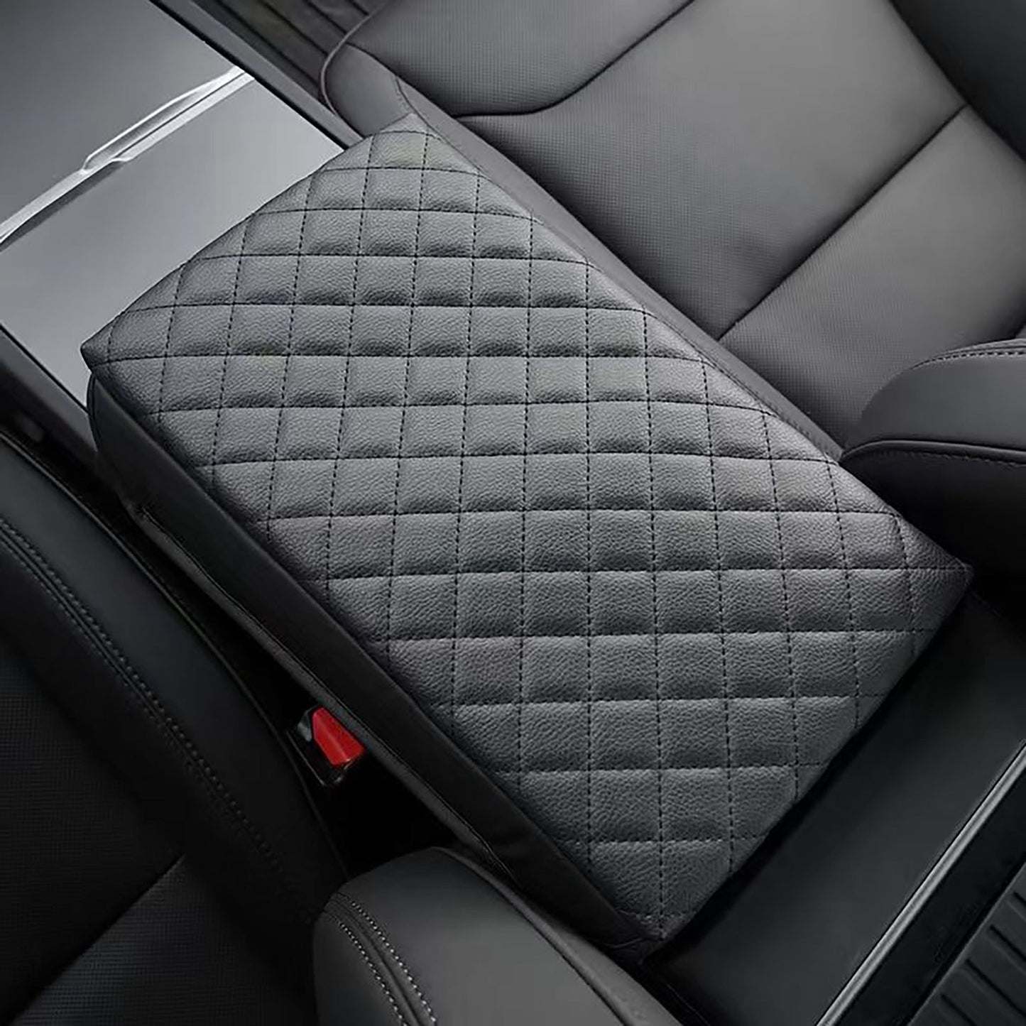 Evtesparts Leather Center Control Armrest Pads Cover For Tesla Model 3 Highland