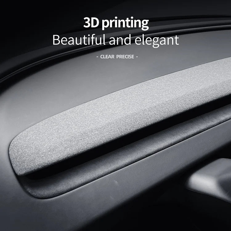 Evtesparts 2Pcs Alcantara Dashboard Cover Trim For Tesla Model 3 Highland