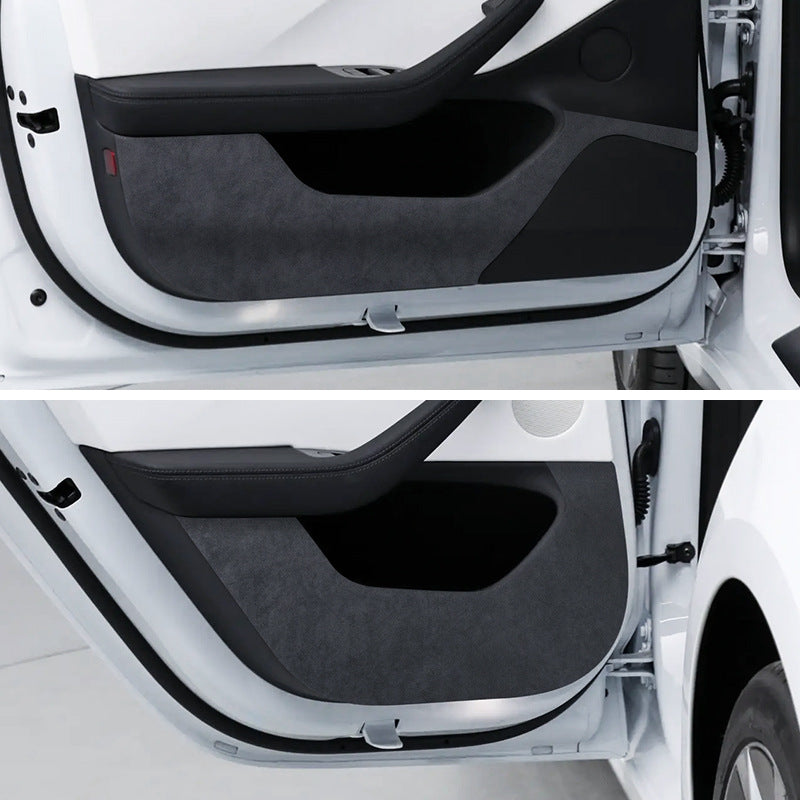 Tesla Model 3 Highland Alcantara Interior Door Anti-Kick Pads 4Pcs