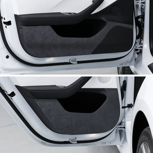 Tesla Model 3 Highland Alcantara Interior Door Anti-Kick Pads 4Pcs
