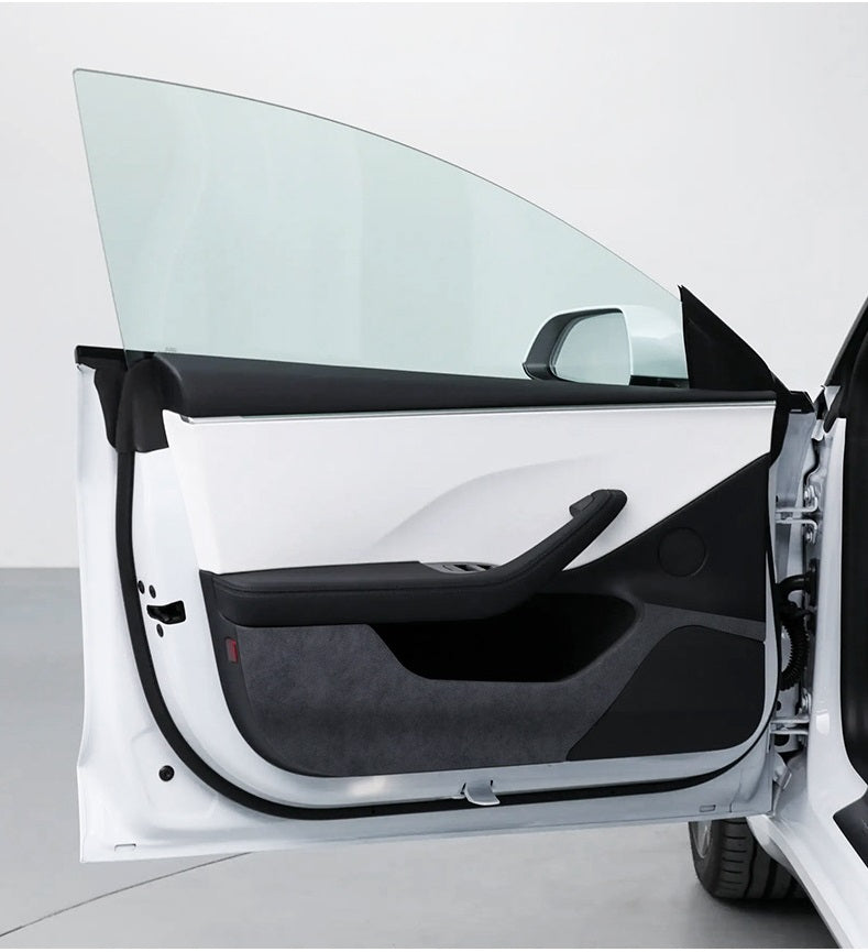Tesla Model 3 Highland Alcantara Interior Door Anti-Kick Pads 4Pcs