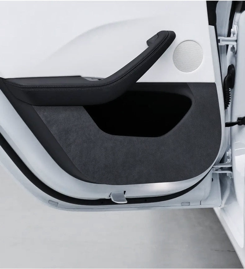 Tesla Model 3 Highland Alcantara Interior Door Anti-Kick Pads 4Pcs