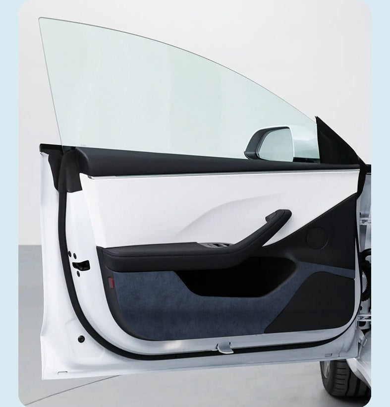 Tesla Model 3 Highland Alcantara Interior Door Anti-Kick Pads 4Pcs