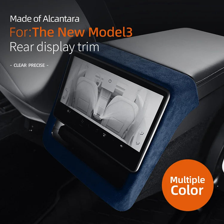 Evtesparts Tesla Model 3 Highland Alcantara Rear Screen Frame Cover