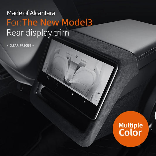 Evtesparts Tesla Model 3 Highland Alcantara Rear Screen Frame Cover