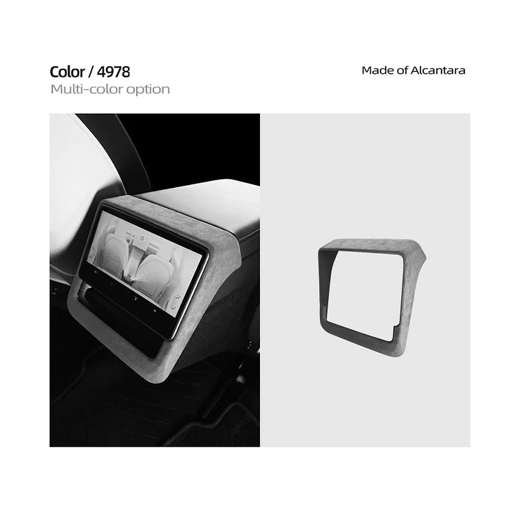 Evtesparts Tesla Model 3 Highland Alcantara Rear Screen Frame Cover