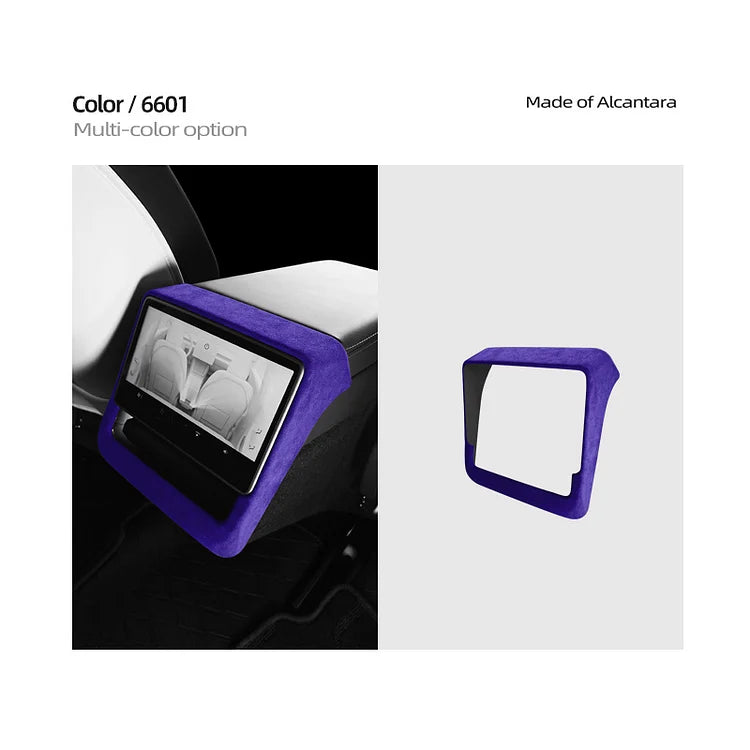 Evtesparts Tesla Model 3 Highland Alcantara Rear Screen Frame Cover