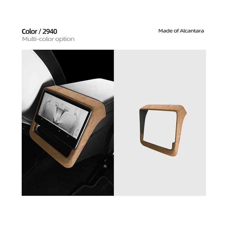 Evtesparts Tesla Model 3 Highland Alcantara Rear Screen Frame Cover