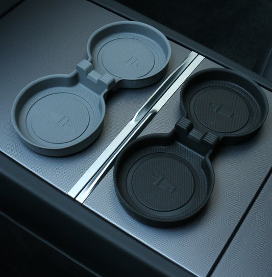 Tesla Model 3 Highland/Model Y Juniper Anti-slip Silicone Cup Holder Mats