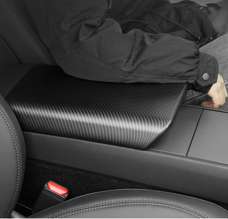 Tesla Model 3 Highland Carbon Fiber Armrest Box Cover Interior Accessories
