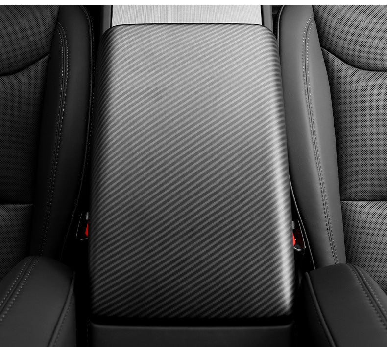 Tesla Model 3 Highland Carbon Fiber Armrest Box Cover Interior Accessories