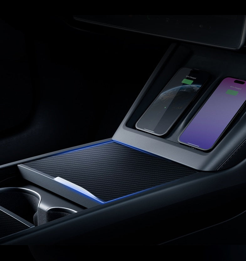 Tesla Model 3 Highland Real Carbon Fiber Center Console Panel Wrap