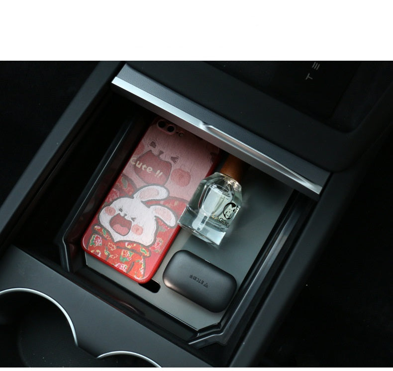 Tesla Model 3 Highland Center Console Armrest Storage Box- Ice Crystal Color