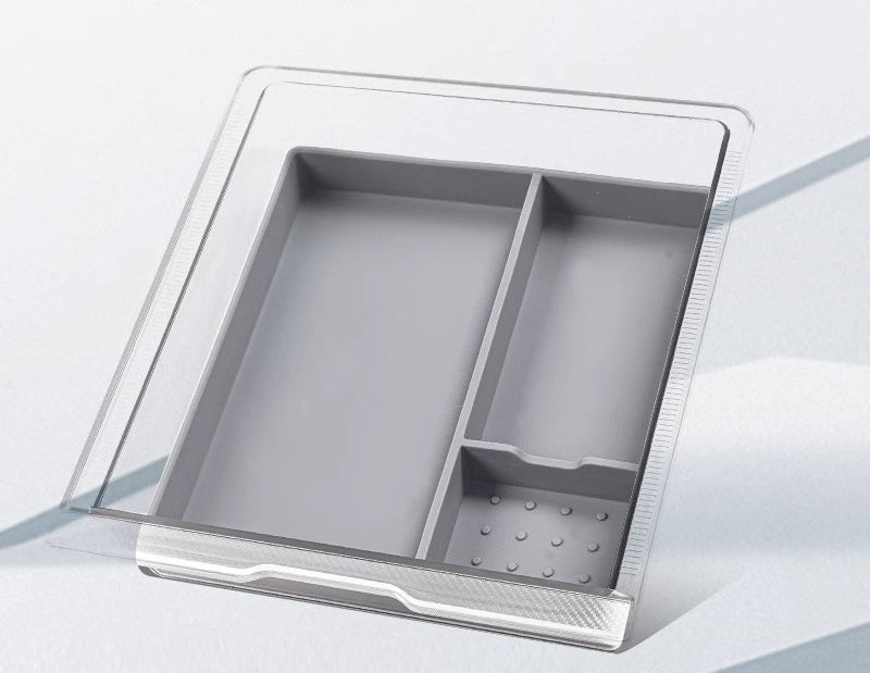 Tesla Model 3 Highland Center Console Organizer & Armrest Storage Box (Transparent Style)