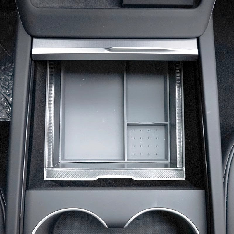 CDEFG Compatible avec Tesla Model 3 2024 Highland Organiseur de console  centrale Boîte à gants Rangement Voiture Center Console Plateau Model 3  2024 Accessoires 