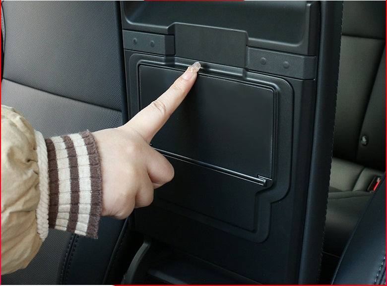 Tesla Model 3 Highland Armrest Hidden Storage Box Press Style