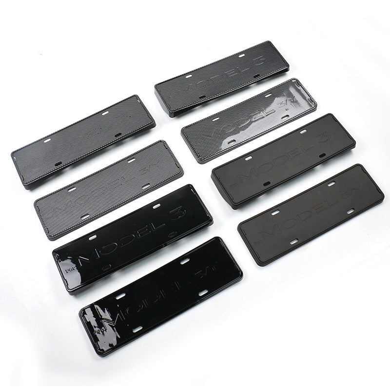 Tesla Model 3 Highland License Plate Frame Buckle Style