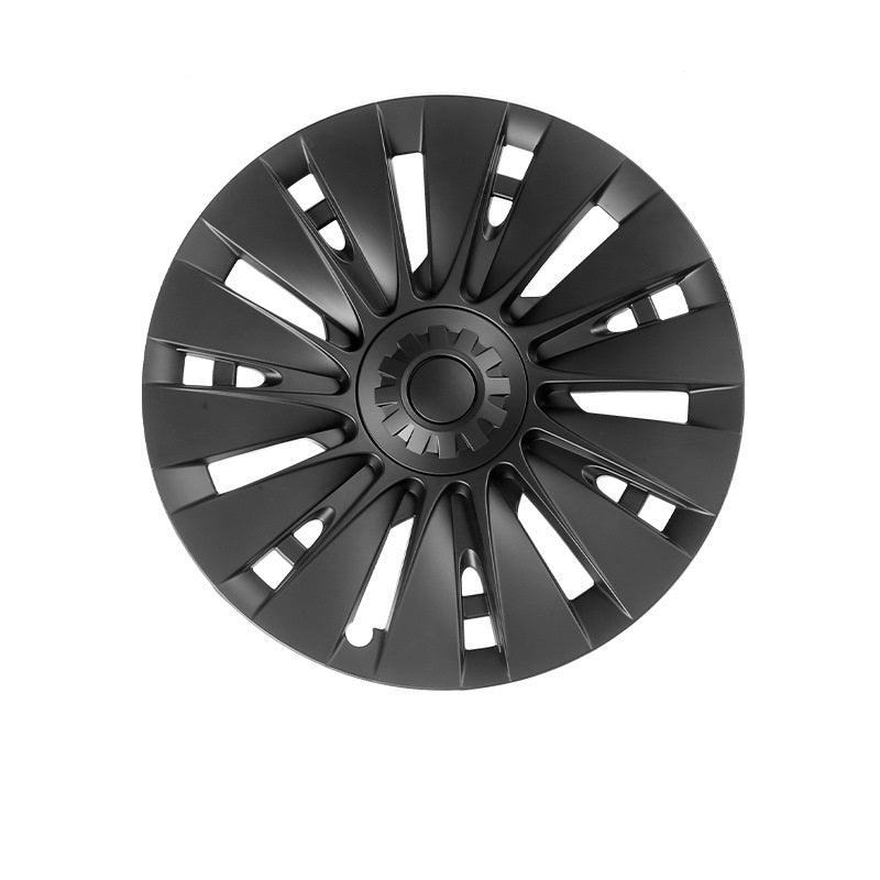 Evtesparts Model 3 Highland 18" Wheel Cover Matte Black Straight Style Hubcaps