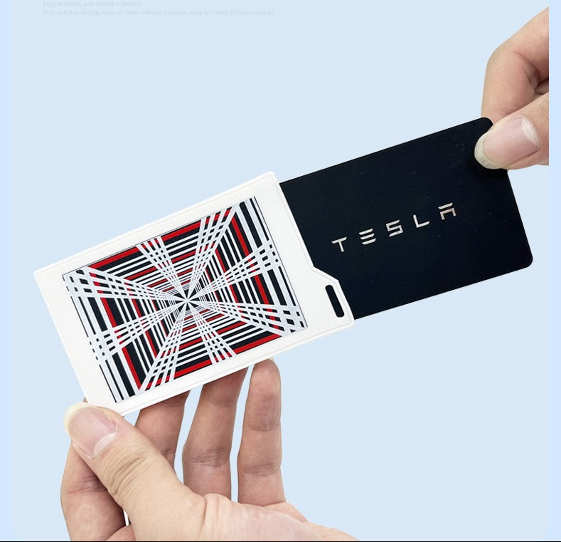 Tesla Model 3 Highland Plaid Style Key Card Protective Cover