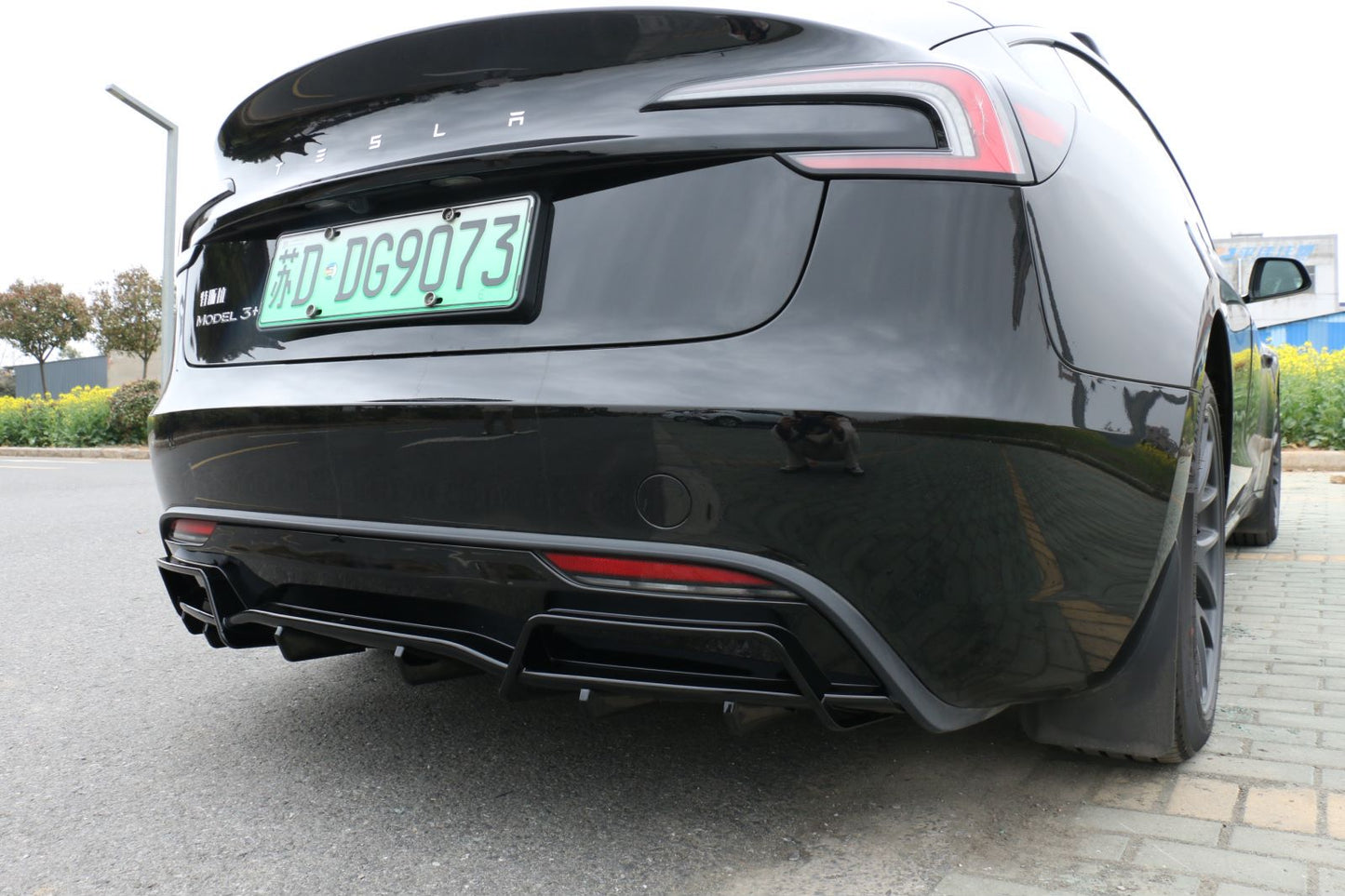 Tesla Model 3 Highland Rear Bumper Diffuser Lip