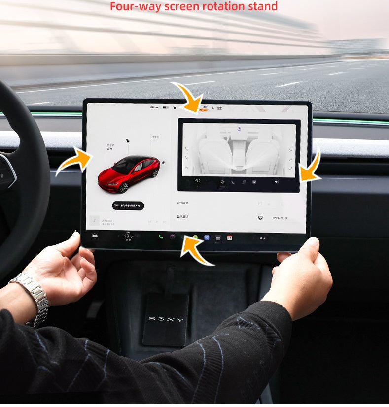 Tesla Model 3 Highland Screen Swivel Mount Center Console Rotating Bracket Kit