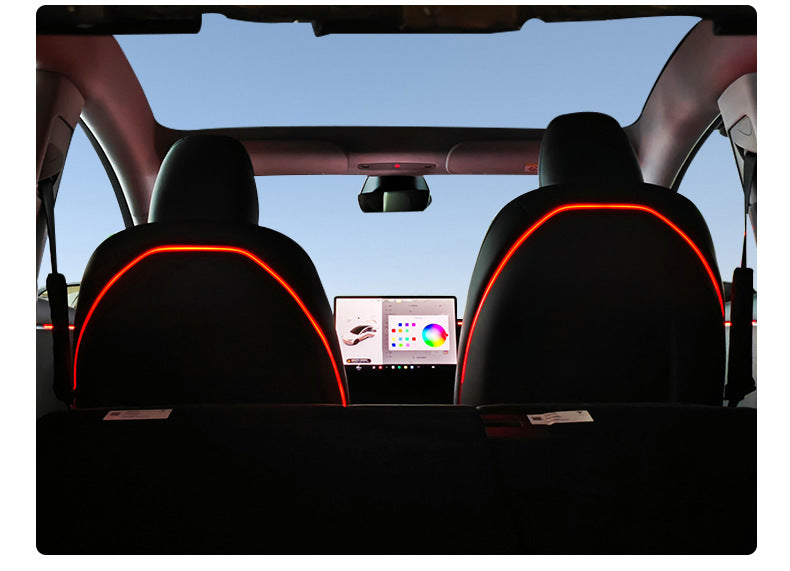Tesla Model 3 Highland Seat Backrest LED Ambient Lighting