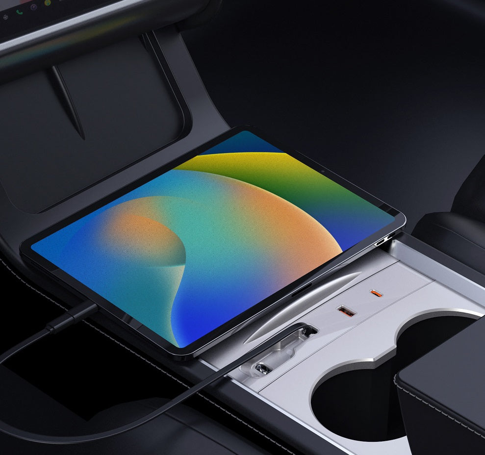 Tesla Model 3 Highland USB Hub Docking Station With Retractable Cable