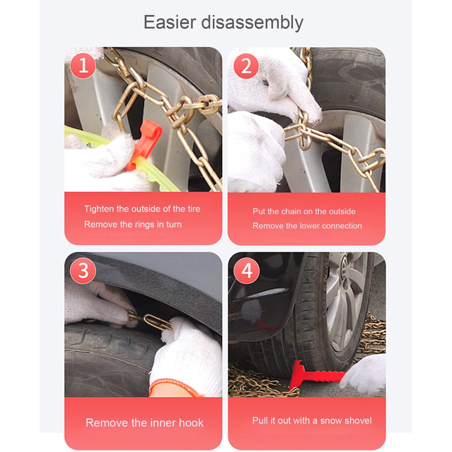 Tire Anti-Slip Snow Chains For Tesla Model 3 Model Y Model X Model S