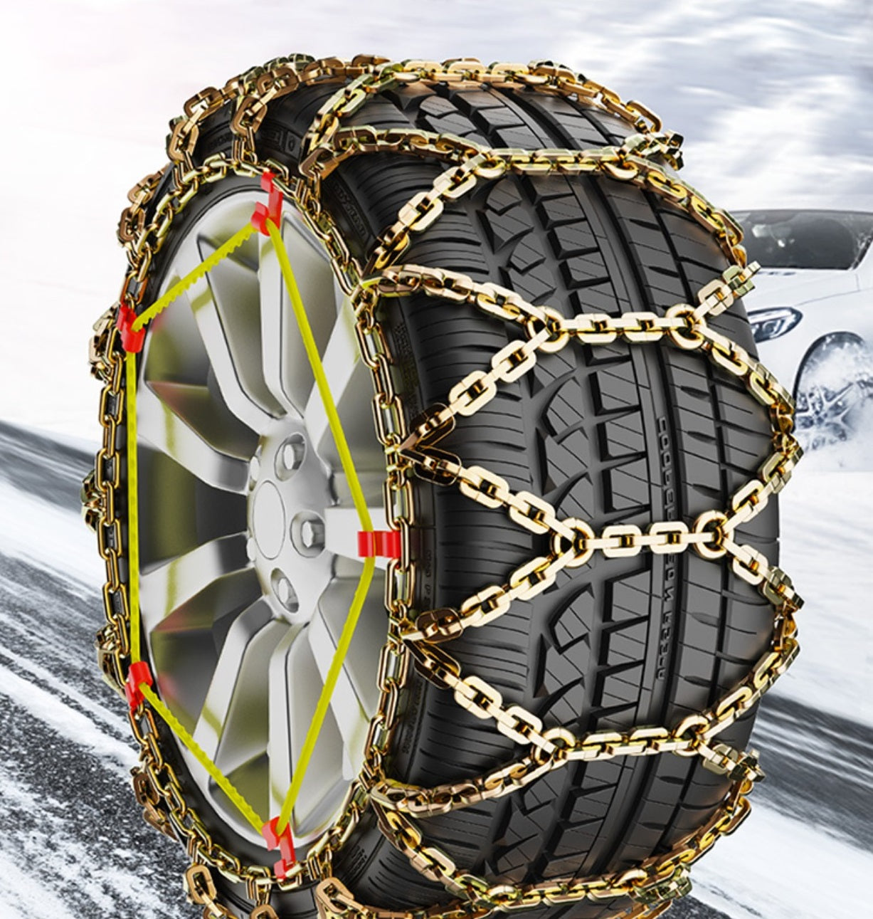 Tire Anti-Slip Snow Chains For Tesla Model 3 Model Y Model X Model S