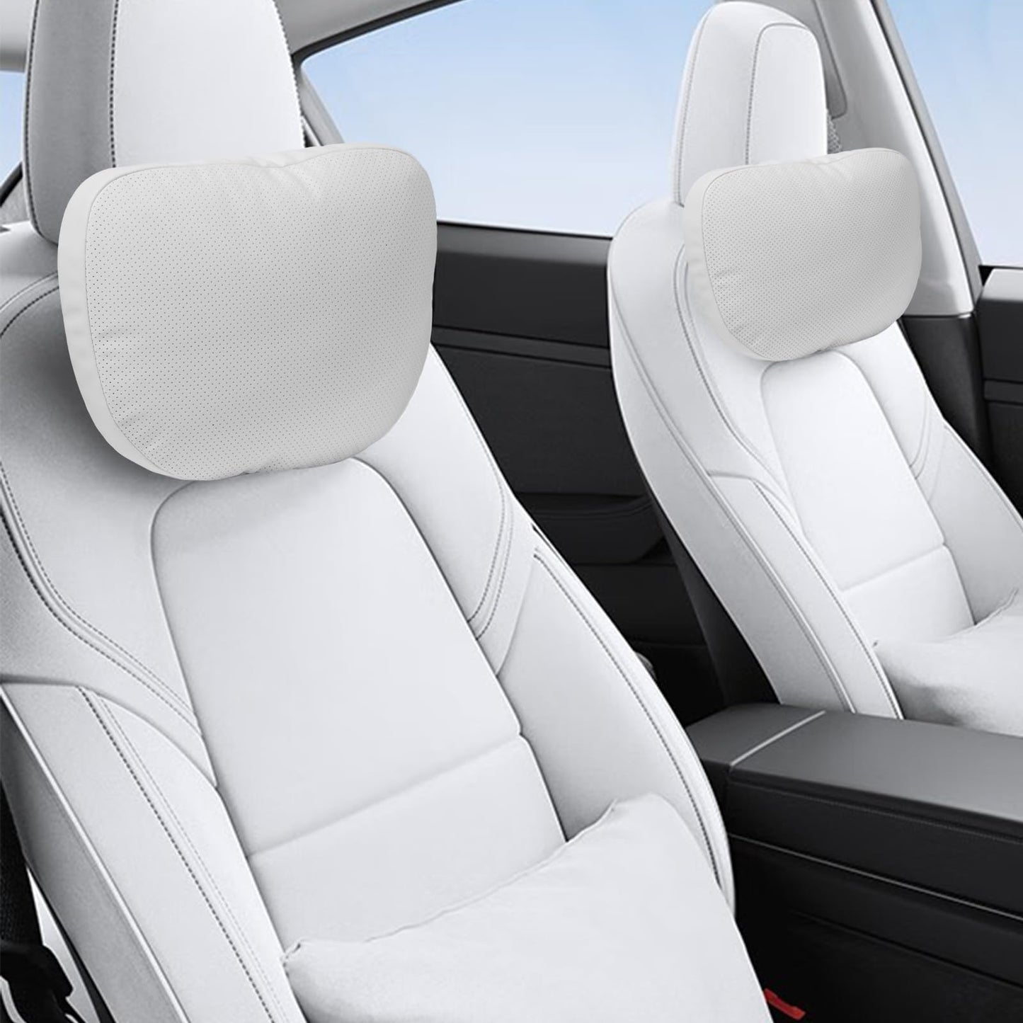 Tesla Model 3/Y Headrest Neck Pillow Nappa Material