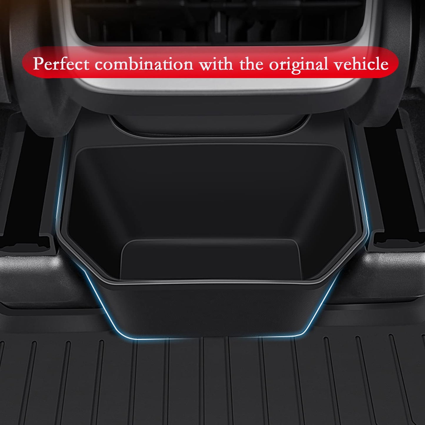 Tesla Model Y Back Seat Storage Box Rear Center Console Organizer