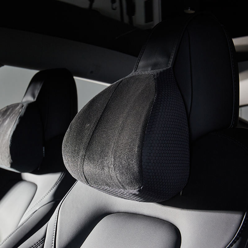Tesla Model 3 Y Suede Headrest Pillow Interior Accessories