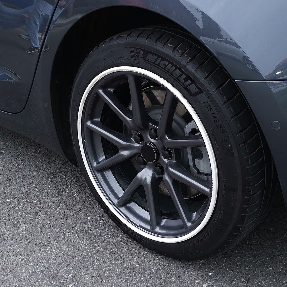 Tesla Model 3/Y Wheel Rim Protector Ring Hub Anti Scratch Strip (4pcs)